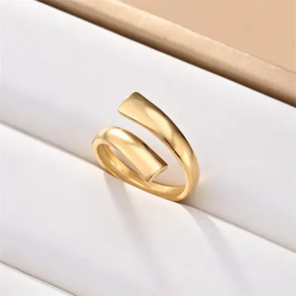 Wholesale Jewelry Vacation Simple Style Solid Color 304 Stainless Steel Plating Rings