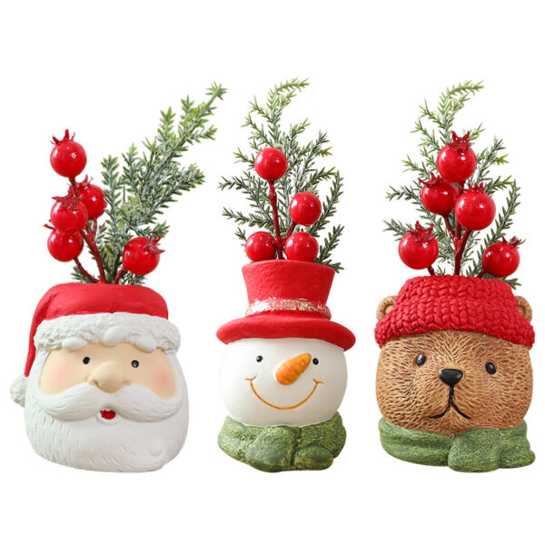 Wholesale Shengyuan New Resin Christmas Gnome Doll Santa Claus Snowman Resin Christmas Decoration Ornaments