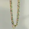 PVD Coated Colorful Stainless Steel Casual Hawaiian Waterproof Non Tarnish 304 Stainless Steel Necklace