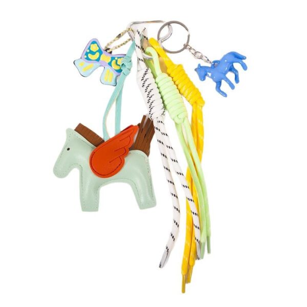 Wholesale Cute Pegasus pendant with braided rope key