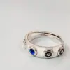 Wholesale Jewelry Simple Style Round Flower Copper Rhinestones Metal Inlay Rings