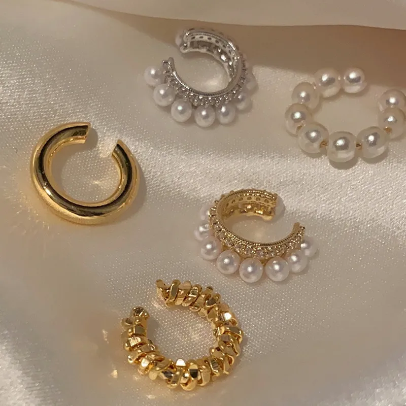 Wholesale Fashion Bow Knot Copper Inlay Zircon Ear Clips
