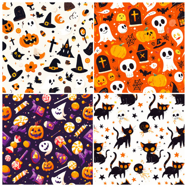 oly-ae1db438b5b374b08e2ea5197069b2ae Wholesale 12 sheets of Halloween material paper pumpkin ghost bat hand account collage base paper Amazon Halloween material paper