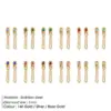 Wholesale PVD Coated 14K Gold Rose Gold Real Gold Plated Geometric Stainless Steel Simple Style Waterproof Non Tarnish Drop Earrings