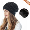 Wholesale Wool Knitted Hat for Men and Women, Warm and Velvet Outdoor Casual Hat, Trendy Diamond-Shaped Knitted 2020 New Winter Hat