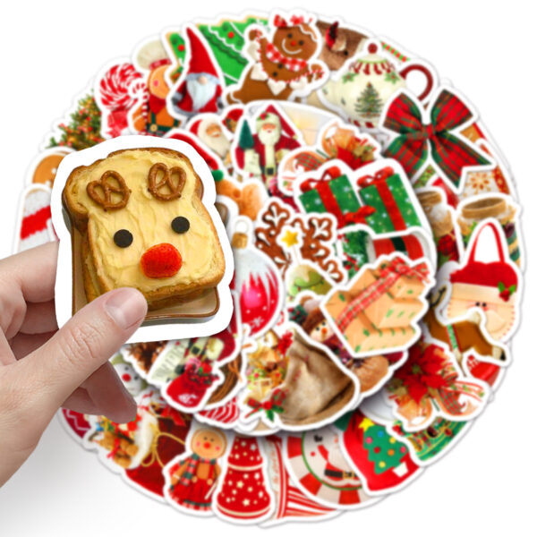 oly-ae31016c6bd16075deb8f0c383cf460f Wholesale 50pcs/pack Christmas ins style holiday waterproof stickers