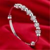 Wholesale Bloom plum rotating bead bracelet push-pull opening happy Bloom plum bracelet online celebrity fresh young Chinese Valentine's Day gift