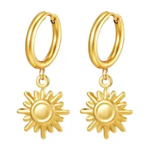 MS-623 Golden Little Sun Ear Clip