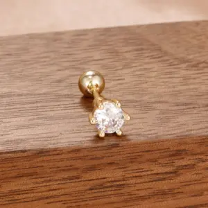 60134-Classification of Nail Art Accessories-Gold White-1 Piece