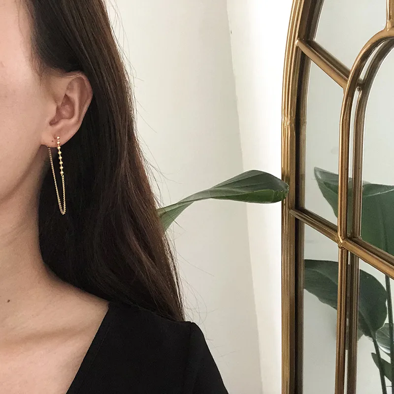 Wholesale PVD Coated Real Gold Plated 18K Gold 304 Stainless Steel Waterproof Non Tarnish Earrings Ear Studs
