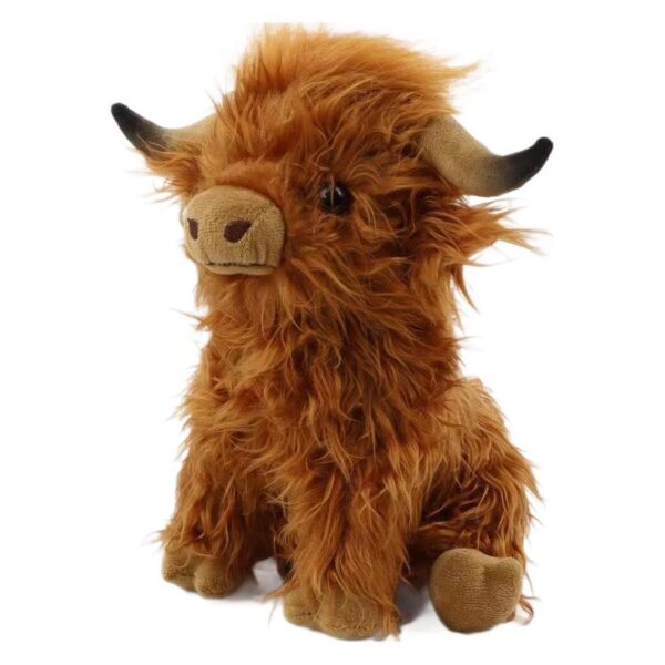 Wholesale Cross-Border New Product Internet Celebrity Heada Cow Simulated Scottish Highland Cow Plush Toy Cow Doll