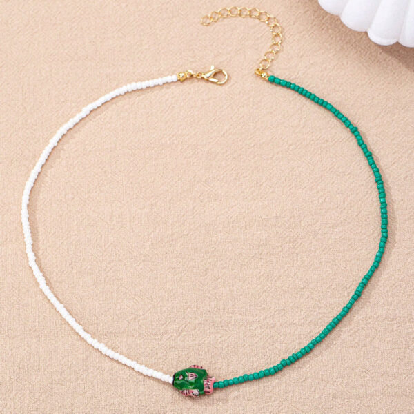 Wholesale Bohemian glass beaded fish necklace