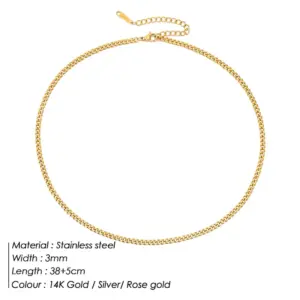 Gold 3mm-38 5cm-yx328 47