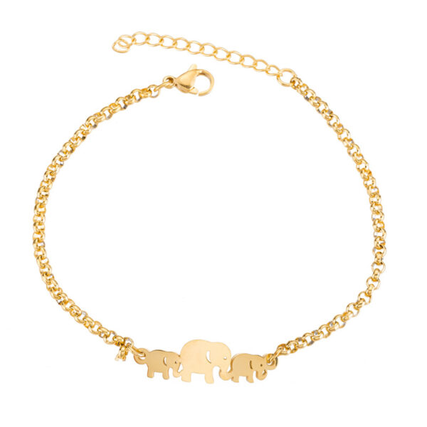 Wholesale Cute Elephant Bracelet ins Warm and Happy Elephant Cute Baby Elephant Girl Temperament Animal Jewelry Gift