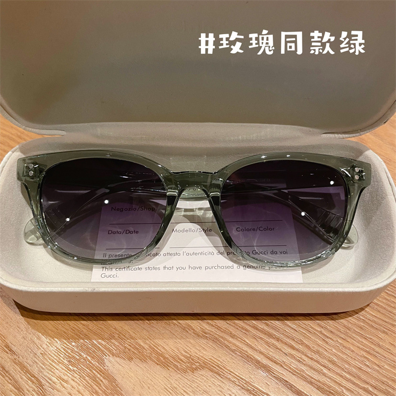 Wholesale Liu Yifei Rose Story Same-style Sunglasses Women's Round Face Sun Protection Uv400 larized UV Protection Sunglasses Myopia