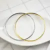 Wholesale PVD Coated Solid Color Stainless Steel Simple Style 304 Stainless Steel Bangle