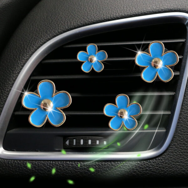 Wholesale Small chrysanthemum car alloy air outlet perfume decoration