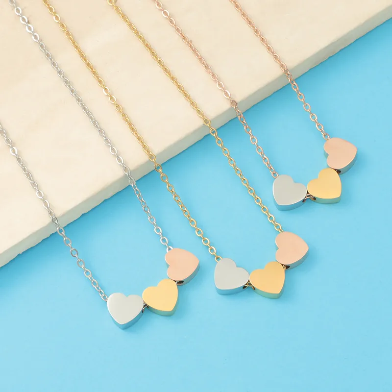 Wholesale PVD Coated 18K Gold Real Plated Customization Laser Engraving Heart Shape Stainless Steel Original Design Waterproof Non Tarnish 304 Pendant