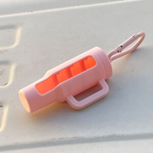 Protective case + carabiner/cup in cherry blossom pink