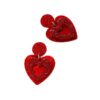 Wholesale New Valentine's Day love earrings design earrings fashion personality simple double-layer love earrings earrings for women