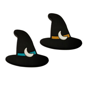 Halloween-witch hat [silicone beads] (minimum batch of 20 pieces for each style and color, random colors or please contact us for notes)