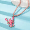 oly-ae9bfed305ae57ff75ab77c061bf7283 Wholesale Beach Style Shell Pink Oil Drop Pendant Necklace