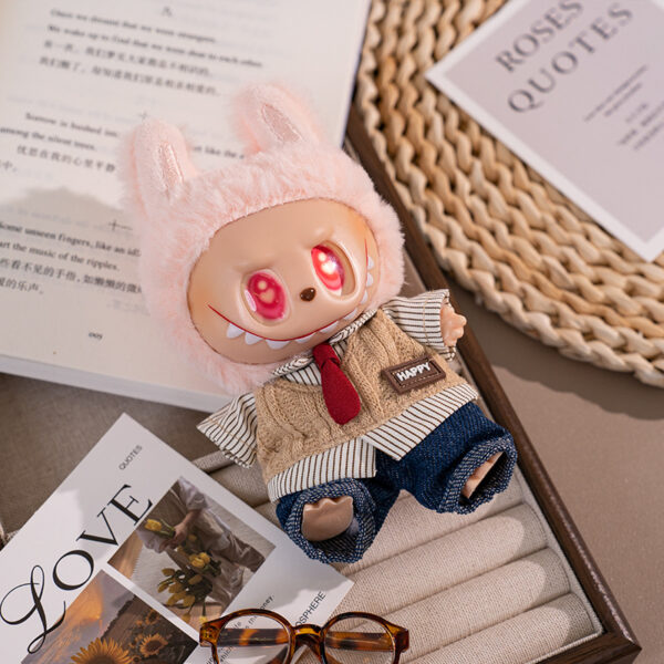 Wholesale First, second, and third generation sets only include clothes, plush doll outfits, vinyl blind box aessories, sitting party overalls, and cute clothes.