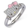 Wholesale Kitty Cat Opening Ring Female Student Best Friend Cute Kitty Meow Ring Cartoon Sweet Cat Ring
