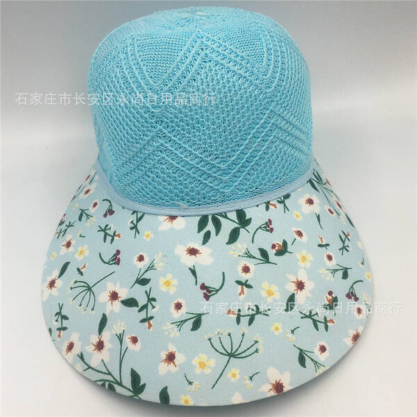 Wholesale Summer Women's Knitted Straw Hat Sunshade Beach Hat Outdoor Riding Big Riding Cap UV Protection Sun Hat