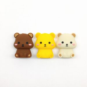 Silicone beads [big bear] (minimum of 20 pieces per style and color)