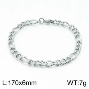 Steel Color 170 * 6mm = Bracelet KB146809-Z