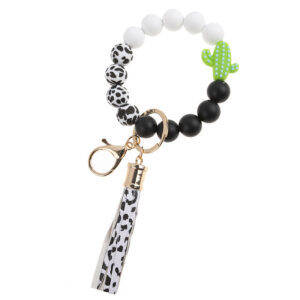 White cactus Su silicone key bracelet