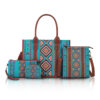 Wholesale Ready-Made Cross-Border Ethnic Style Canvas Bag, Mother-In-Law Bag, Tote Bag, Four-Piece Set, Bohemian Style Portable Large-Capacity Bag