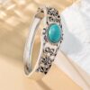 Wholesale European and American fashion trendy women's classic flower grain bracelet turquoise ethnic jewelry wholesale manufacturers