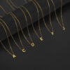 oly-aece053eafb207f9e76c01c50c32f516 Wholesale welding 26 letters gold 18K gold plating does not fade jewelry 304 stainless steel necklace