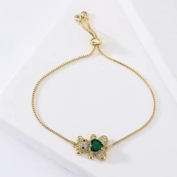 Wholesale Bear Copper Cute Fashion Bracelets
