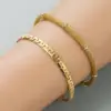 Fashion Geometric 304 Stainless Steel 18K Gold Plated No Inlaid Bracelets In Bulk