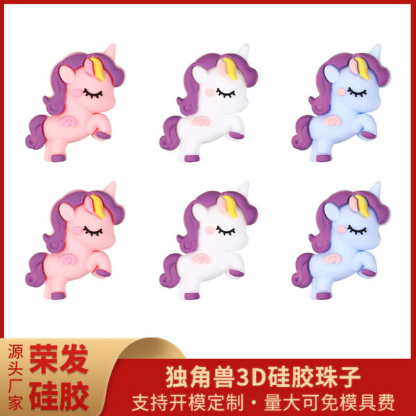 Wholesale Unicorn silicone beads