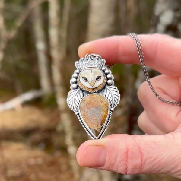Wholesale Bohemian vintage style owl necklace