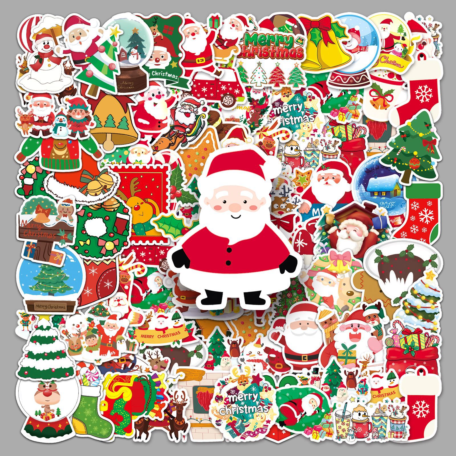 Wholesale Christmas Cartoon Graiti Holiday Theme Sticker