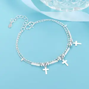 Cross Double-Layer Bracelet