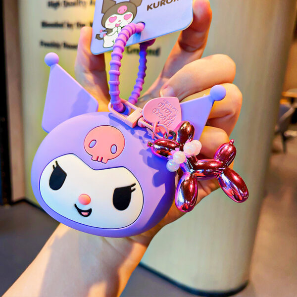 Wholesale ins balloon dog keychain original couple key chain niche personalized bag pendant dark cool female pendant