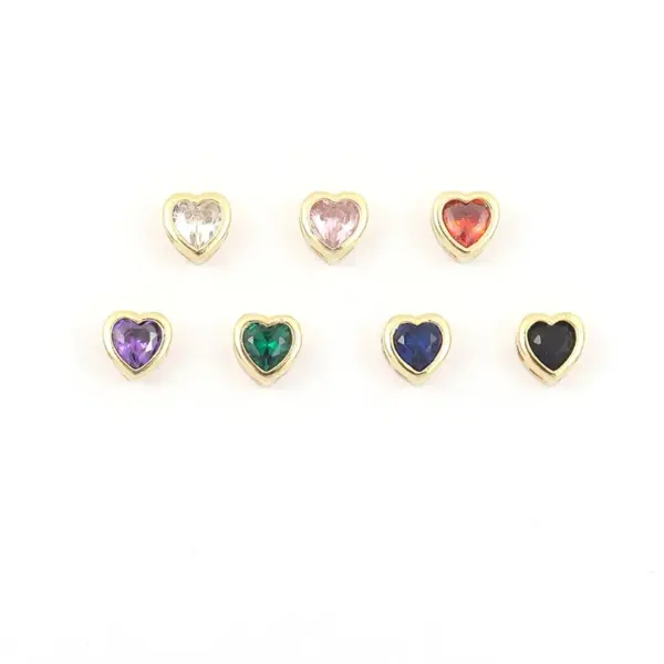 PVD Coated Real Gold Plated Heart Shape 201 Stainless Steel Copper Elegant Simple Style Classic Waterproof Non Tarnish Bracelets