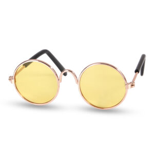 8CM / gold frame yellow film