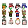 Wholesale Christmas Glove Acrylic Earring Pendant