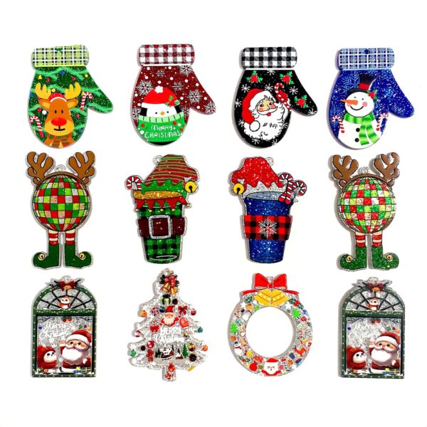 Wholesale Christmas Glove Acrylic Earring Pendant