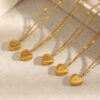 oly-af0dfaa4a1b905ba12c95056419d35a7 Wholesale Stainless steel 18K gold-plated zircon necklace