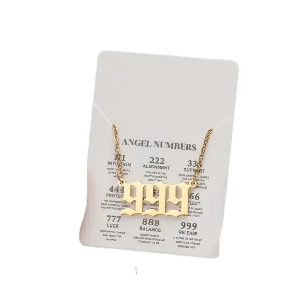 Wholesale Jewelry Simple Style Number 201 Stainless Steel 18K Gold Plated Plating Stainless Steel Necklaces