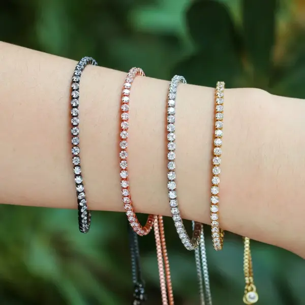 Wholesale Geometric Multicolor Copper Fashion Bracelets Bangle