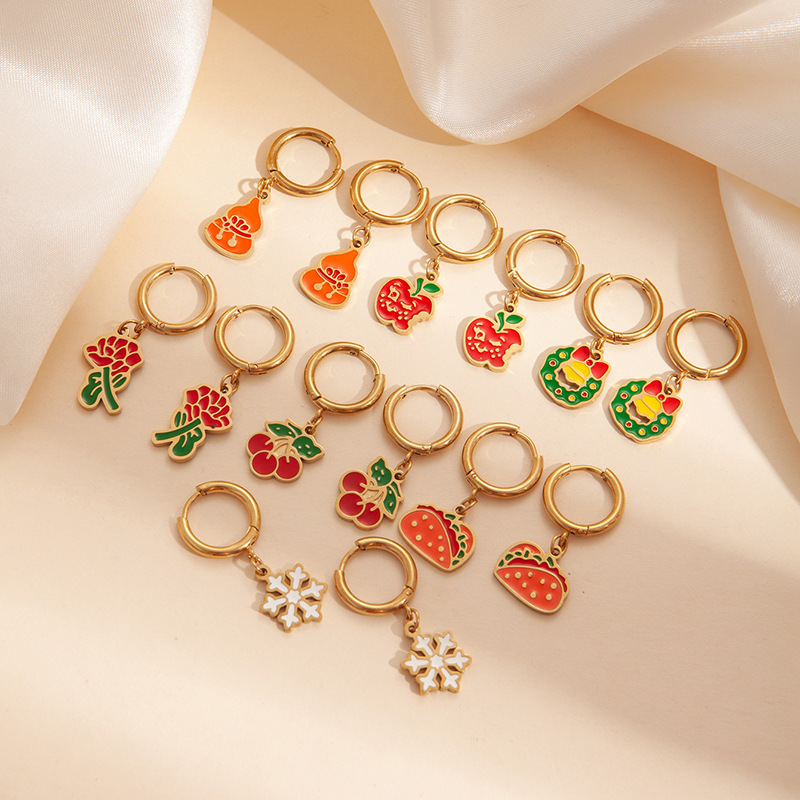 Wholesale Christmas bell earrings